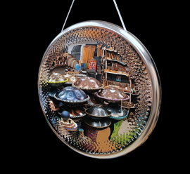 36" Гонг Symphonic Brilliant Crystal Mirror 90 см  - 36" Гонг Symphonic Brilliant Crystal Mirror 90 см 
