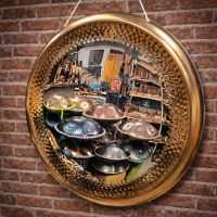 36" Гонг Symphonic Gold Crystal Mirror 90 см